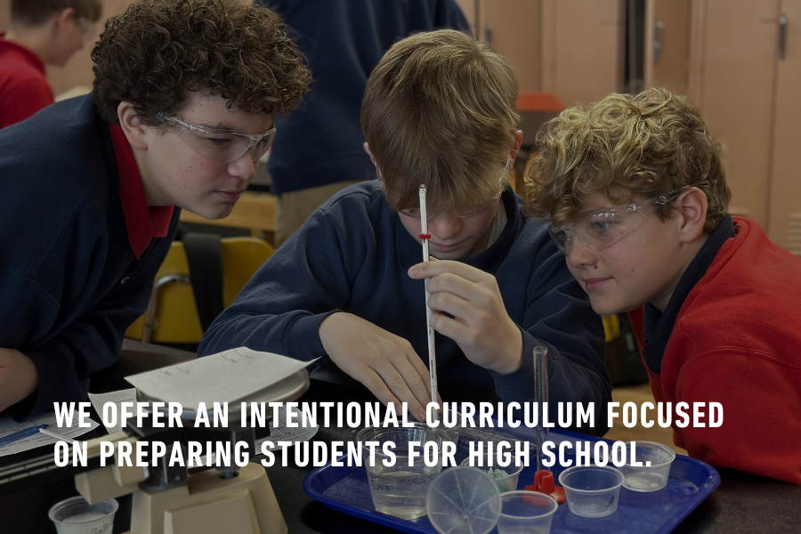 INTENTIONAL CURRICULUM FOCUSED ON PREPARING STUDENTS FOR HIGH SCHOOL